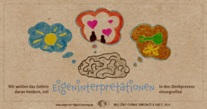 "Wir wollen das Gehirn daran hindern, mit Eigeninterpretationen in den Denkprozess einzugreifen."